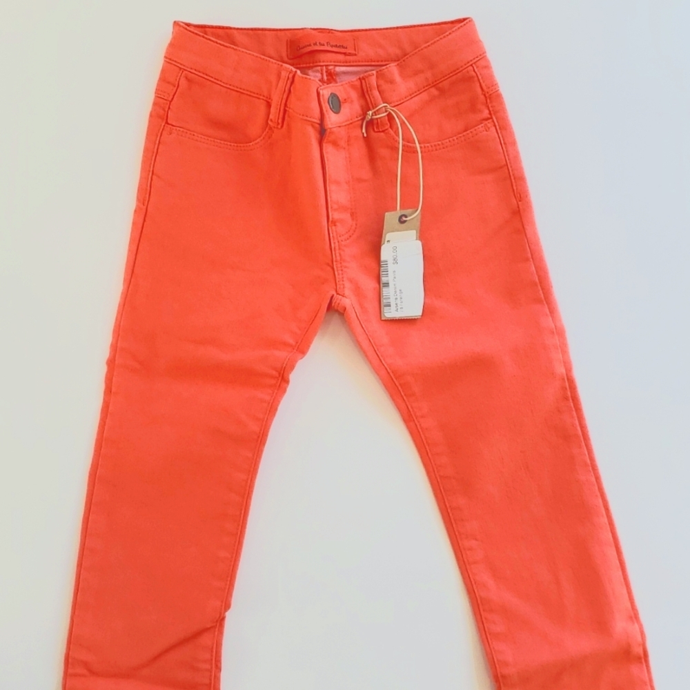 Arsene et les Pipelettes Bright Orange Slim Fit Skinny Jeans